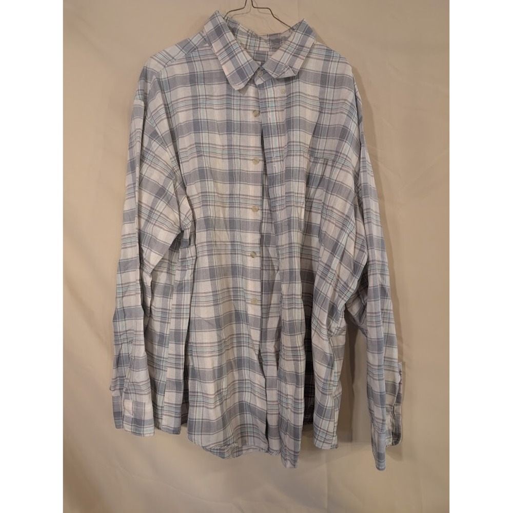 Raintree Southern Collection by Hampton Plaid Button-Up Shirt XXL‎ USA Made